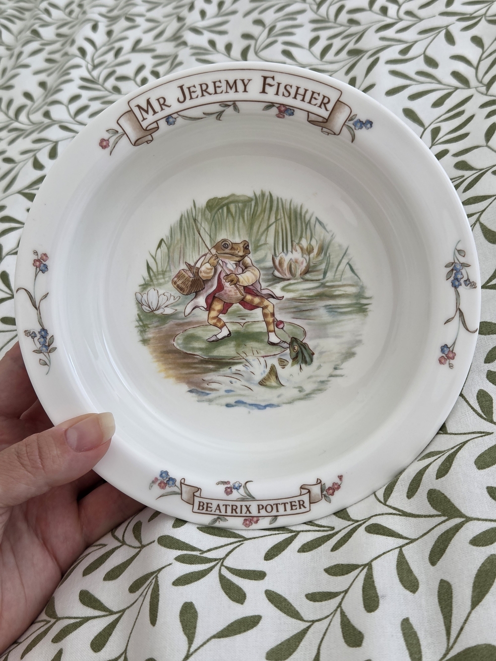 Vintage Royal Albert Beatrix Potter “Mr. Jeremy Fisher” Porcelain Bowl